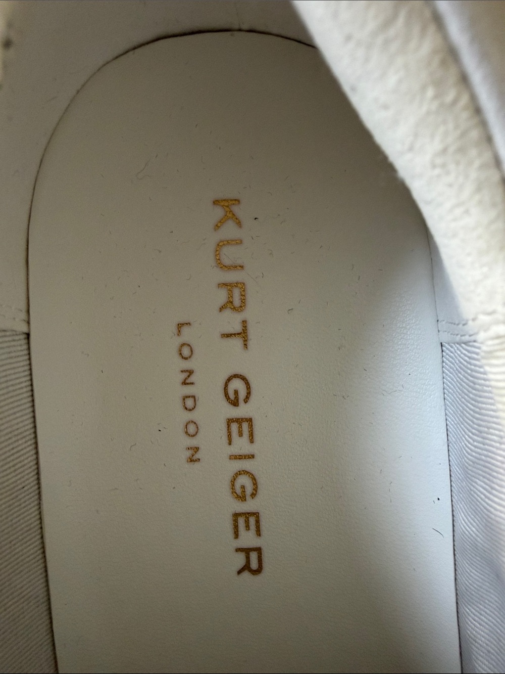 Kurt Geiger White Leather Sneakers with Multicolor Jewel Accents - Picture 3 of 6